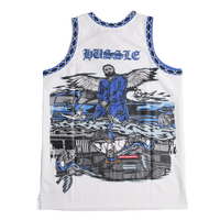 BRAND X ALL MONEY IN YOUTH BASKETBALL JERSEY (WHITE)