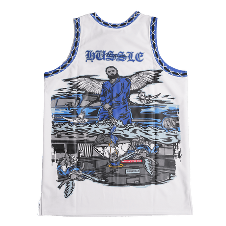 BRAND X ALL MONEY IN YOUTH WHITE BASKETBALL JERSEY - Allstarelite.com