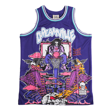 BRAND X DREAMVILLE YOUTH PURPLE BASKETBALL JERSEY - Allstarelite.com