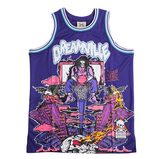 BRAND X DREAMVILLE YOUTH PURPLE BASKETBALL JERSEY - Allstarelite.com