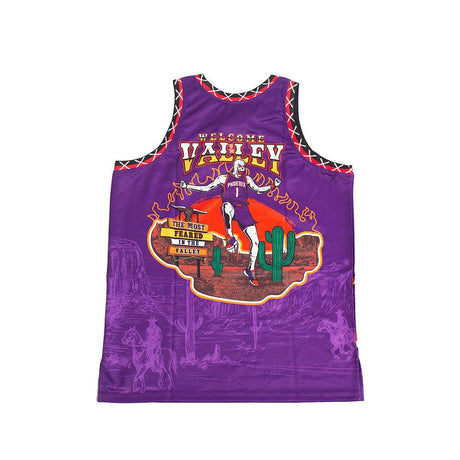 BRAND X HOT IN THE VALLEY YOUTH BASKETBALL JERSEY (PURPLE ALT)