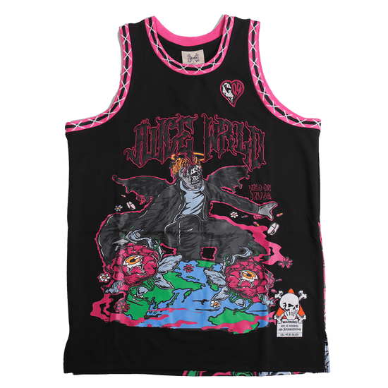 BRAND X JUICE WRLD 999 BLACK BASKETBALL JERSEY - Allstarelite.com