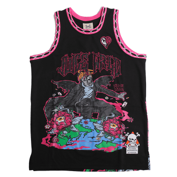 BRAND X JUICE WRLD 999 BLACK BASKETBALL JERSEY - Allstarelite.com