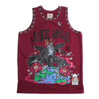 BRAND X JUICE WRLD 999 BASKETBALL JERSEY (CRANBERRY)