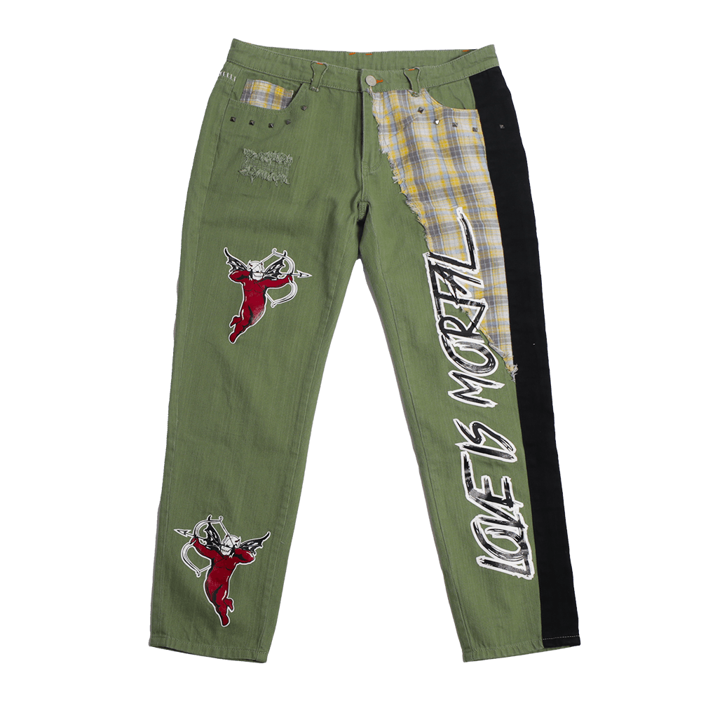 BRAND X LOVE IS MORTAL OLIVE DENIM - Allstarelite.com