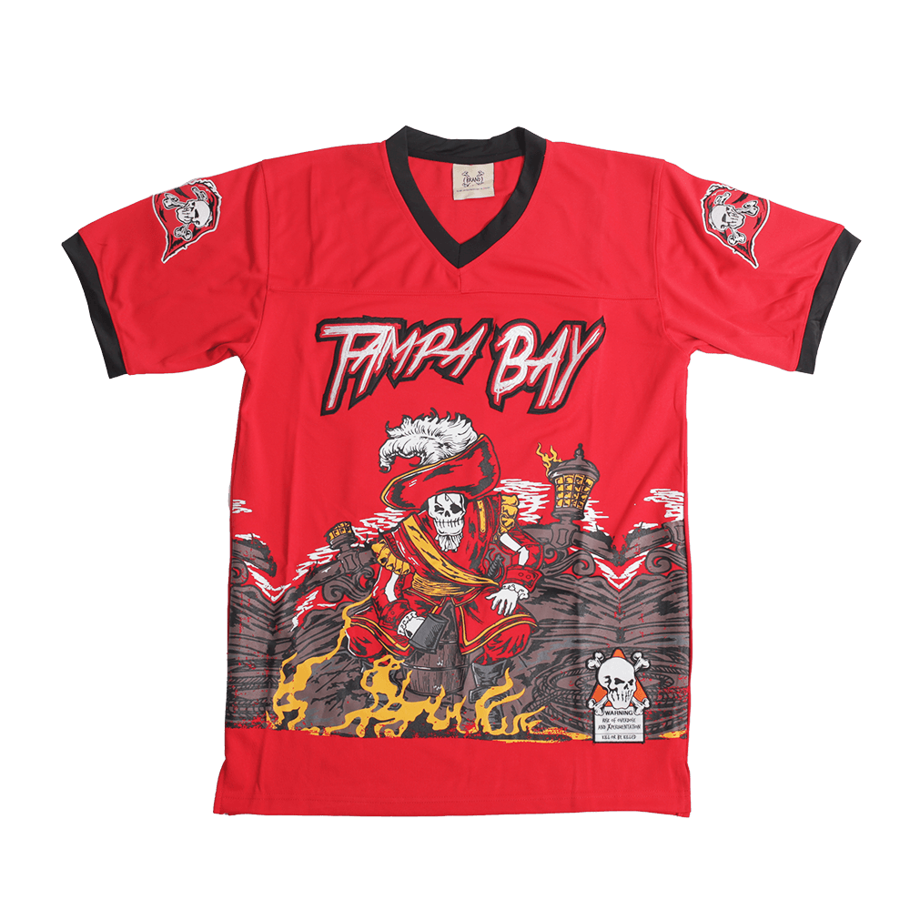 BRAND X PIRATE IN TAMPA YOUTH FOOTBALL JERSEY - Allstarelite.com