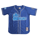 BRAND X THE MARATHON CONTINUES ROYAL BASEBALL JERSEY - Allstarelite.com