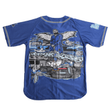 こ*と様 ロイヤルベッティス Antony 7番ジャージ BRAND X THE MARATHON CONTINUES YOUTH BASEBALL JERSEY (ROYAL