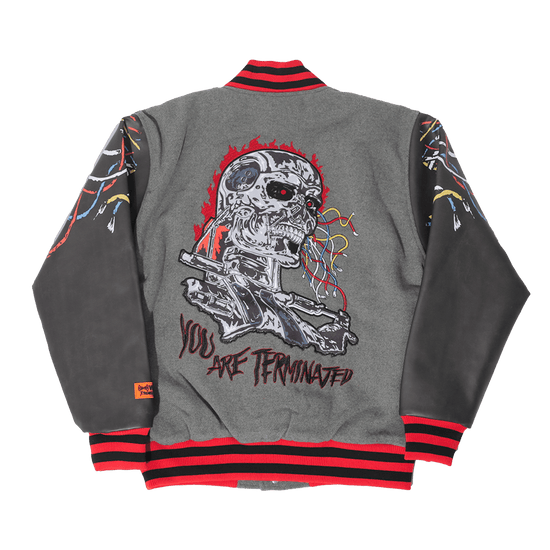 BRAND X YOU ARE TERMINATED VARSITY JACKET - Allstarelite.com