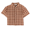 WATSON PROPERTY OF WATSON RUST SHORT SLEEVE FLANNEL SHIRT