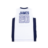 BRONNY JAMES WHITE HIGH SCHOOL BASKETBALL YOUTH JERSEY - Allstarelite.com