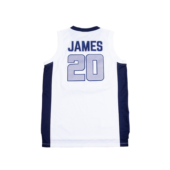 BRONNY JAMES WHITE HIGH SCHOOL BASKETBALL YOUTH JERSEY - Allstarelite.com