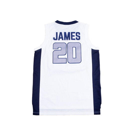 BRONNY JAMES WHITE HIGH SCHOOL BASKETBALL YOUTH JERSEY - Allstarelite.com