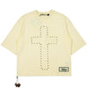 WATSON CHILD OF GOD CROSS RIVET CREAM TSHIRT