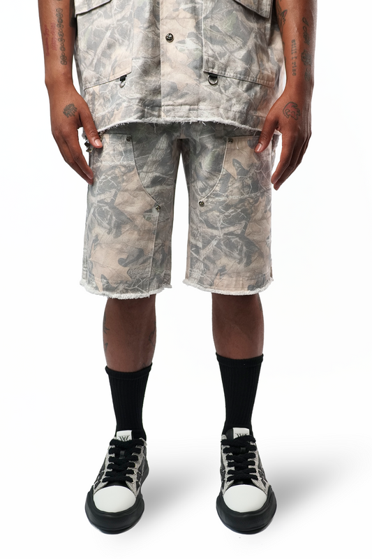 WATSON CAMO DENIM CARPENTER SHORTS