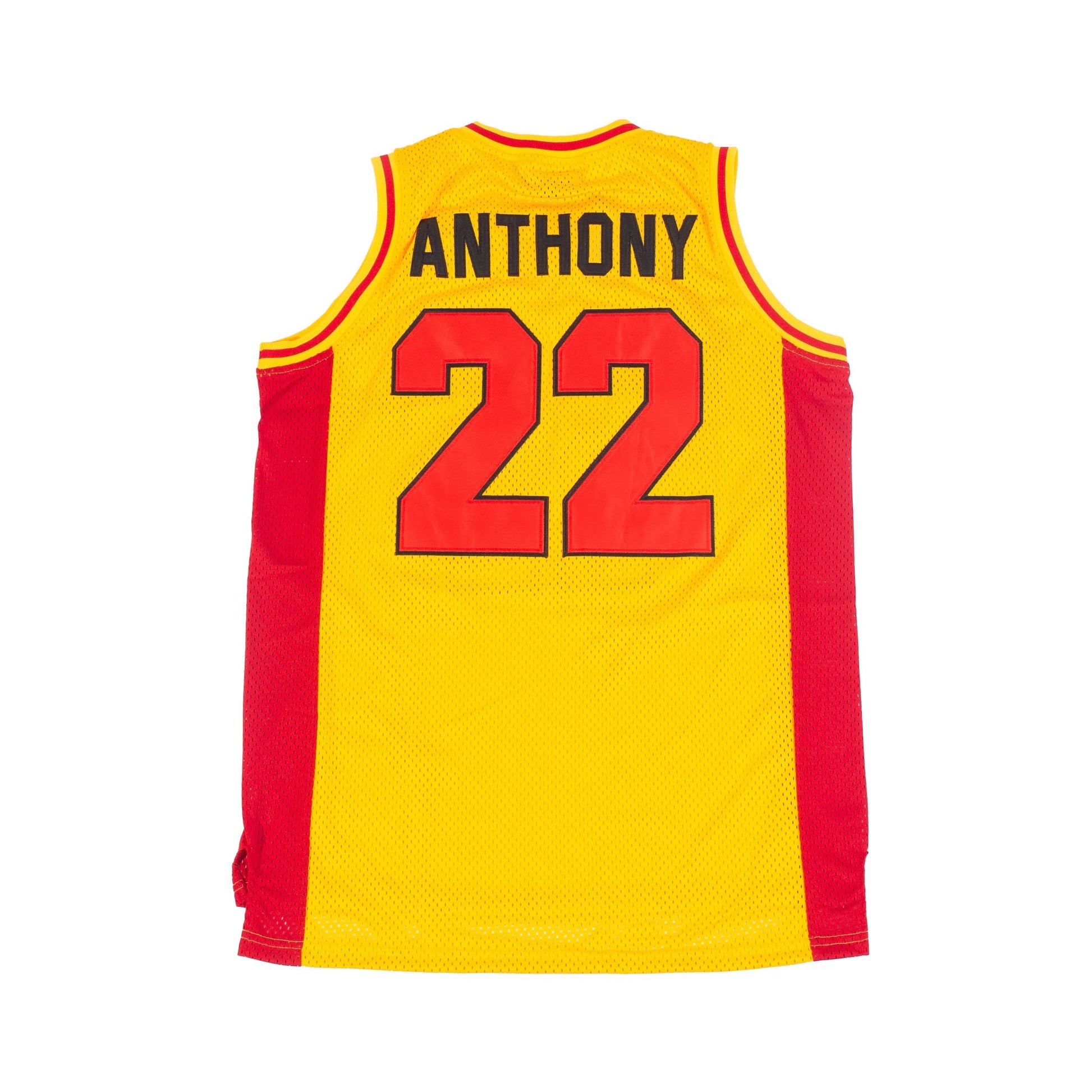 Carmelo Anthony High School Basketball Jersey (YELLOW/RED) XL / YELLOW/RED