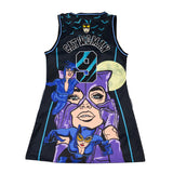 CATWOMAN 9 LIVE JERSEY DRESS BLACK - Allstarelite.com