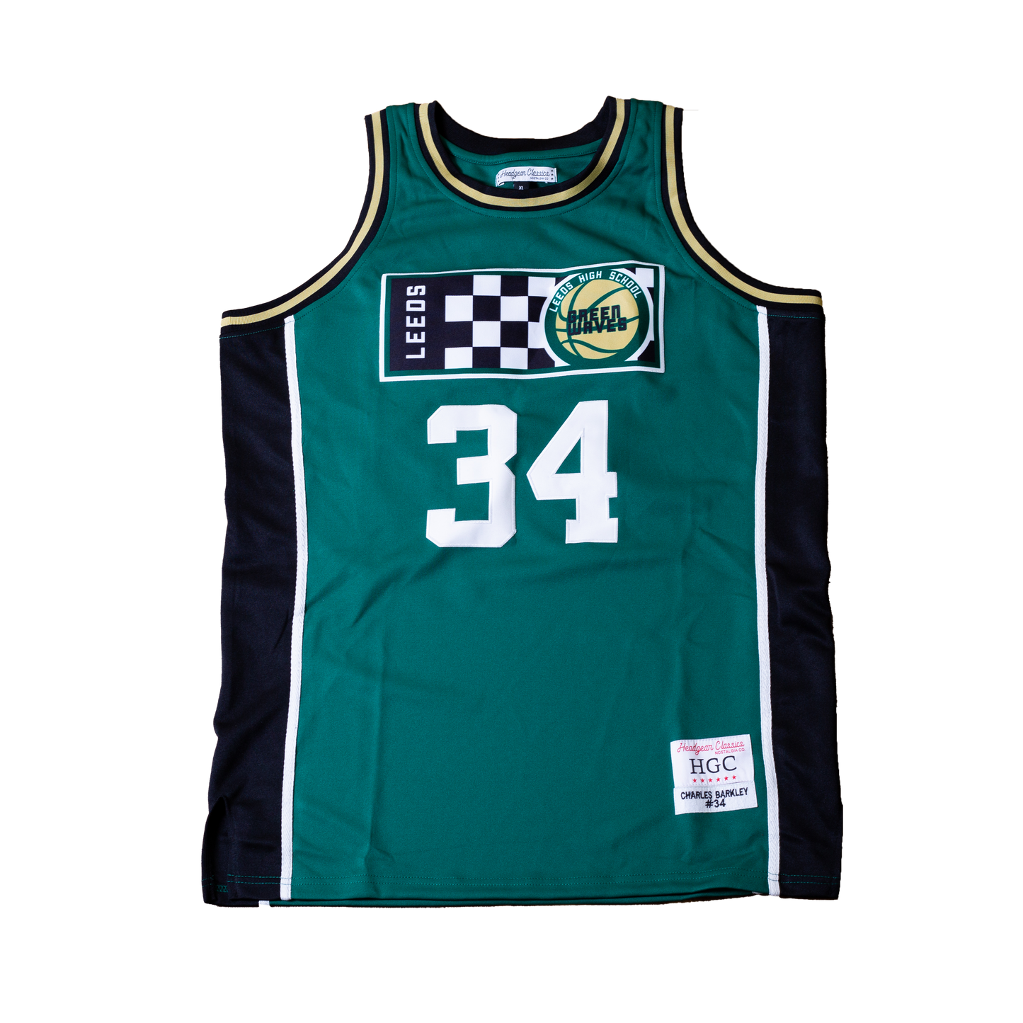 CHARLES BARKLEY ALTERNATE HIGH SCHOOL BASKETBALL JERSEY GREEN - Allstarelite.com