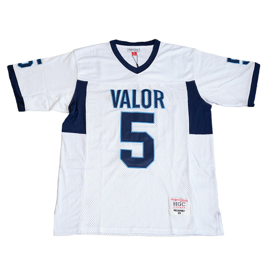 CHRISTIAN MCCAFFREY YOUTH WHITE HIGH SCHOOL FOOTBALL JERSEY - Allstarelite.com