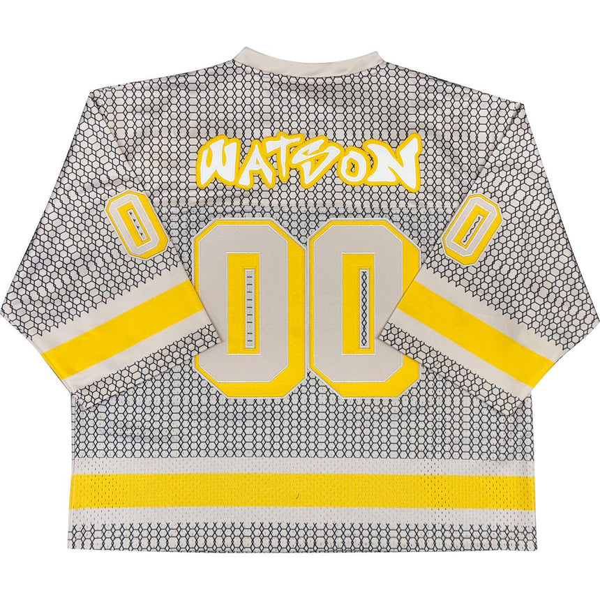 WATSON ATHLETIC DEPARTMENT CROPPED FOOTBALL JERSEY (CREAM)