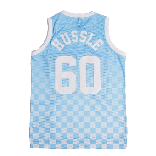 CRENSHAW CHECKER FLAG BASKETBALL JERSEY SKY BLUE - Allstarelite.com