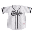 CRENSHAW PINSTRIPE BASEBALL JERSEY WHITE - Allstarelite.com