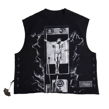 WATSON CALL GOD CUTOFF TSHIRT (BLACK)
