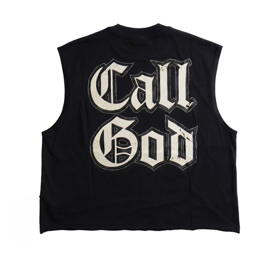 WATSON CALL GOD CUTOFF TSHIRT (BLACK)