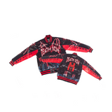 DEATH ROW LIGHTNING YOUTH SATIN JACKET BLACK/RED - Allstarelite.com