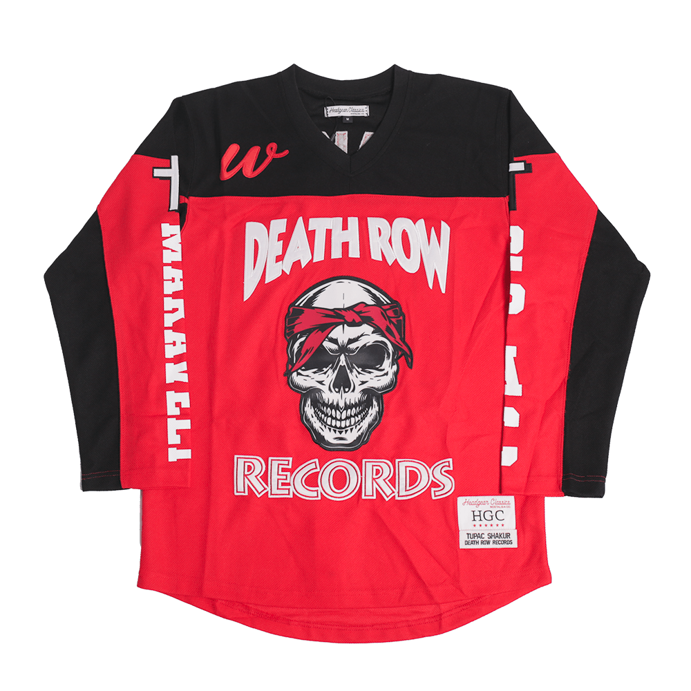 DEATH ROW RECORDS YOUTH HOCKEY JERSEY RED - Allstarelite.com