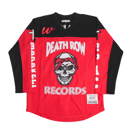 DEATH ROW RECORDS YOUTH HOCKEY JERSEY RED - Allstarelite.com