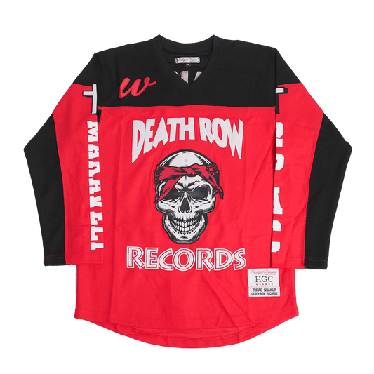 DEATH ROW RECORDS YOUTH HOCKEY JERSEY RED - Allstarelite.com