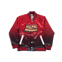 Dennis The Menace Red Gradient Satin Jacket