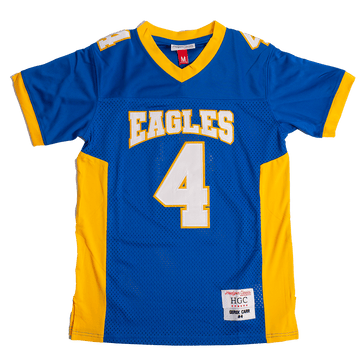 DEREK CARR EAGLES YOUTH BLUE HIGH SCHOOL FOOTBALL JERSEY - Allstarelite.com