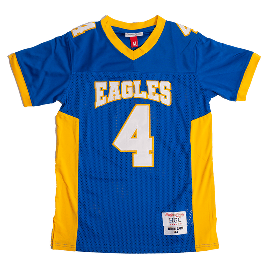 DEREK CARR EAGLES YOUTH BLUE HIGH SCHOOL FOOTBALL JERSEY - Allstarelite.com