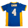 DEREK CARR EAGLES YOUTH BLUE HIGH SCHOOL FOOTBALL JERSEY - Allstarelite.com