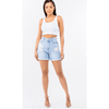 DISTRESS WOMAN DENIM SHORTS - Allstarelite.com