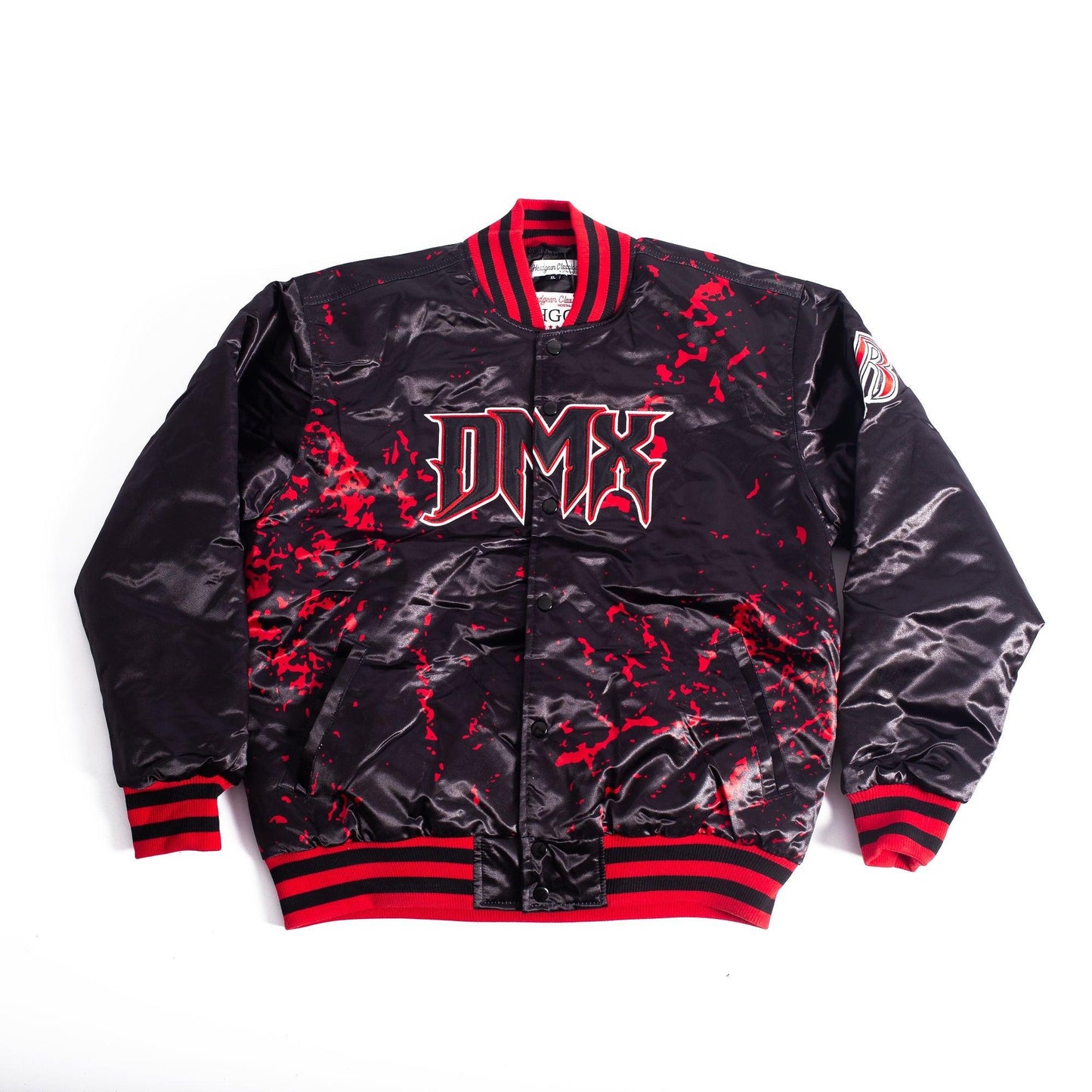 DMX FLESH OF MY FLESH BLACK SATIN JACKET - Allstarelite.com