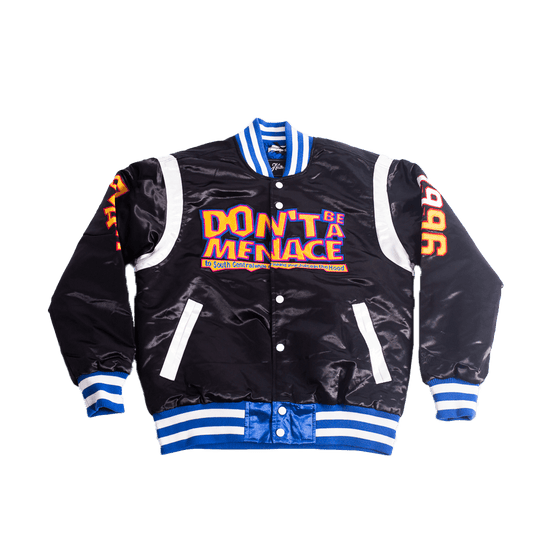 Don't Be A Menace Black Satin Jacket - Allstarelite.com
