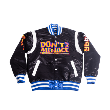 Don't Be A Menace Black Satin Jacket - Allstarelite.com