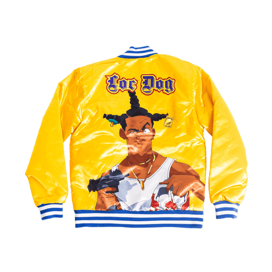 Don't Be A Menace Yellow Youth Satin Jacket - Allstarelite.com
