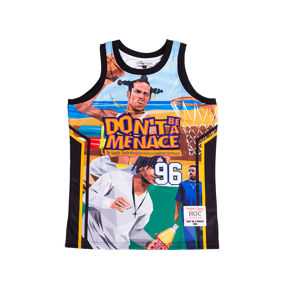 DONT BE A MENACE LOC DOG BASKETBALL JERSEY - Allstarelite.com