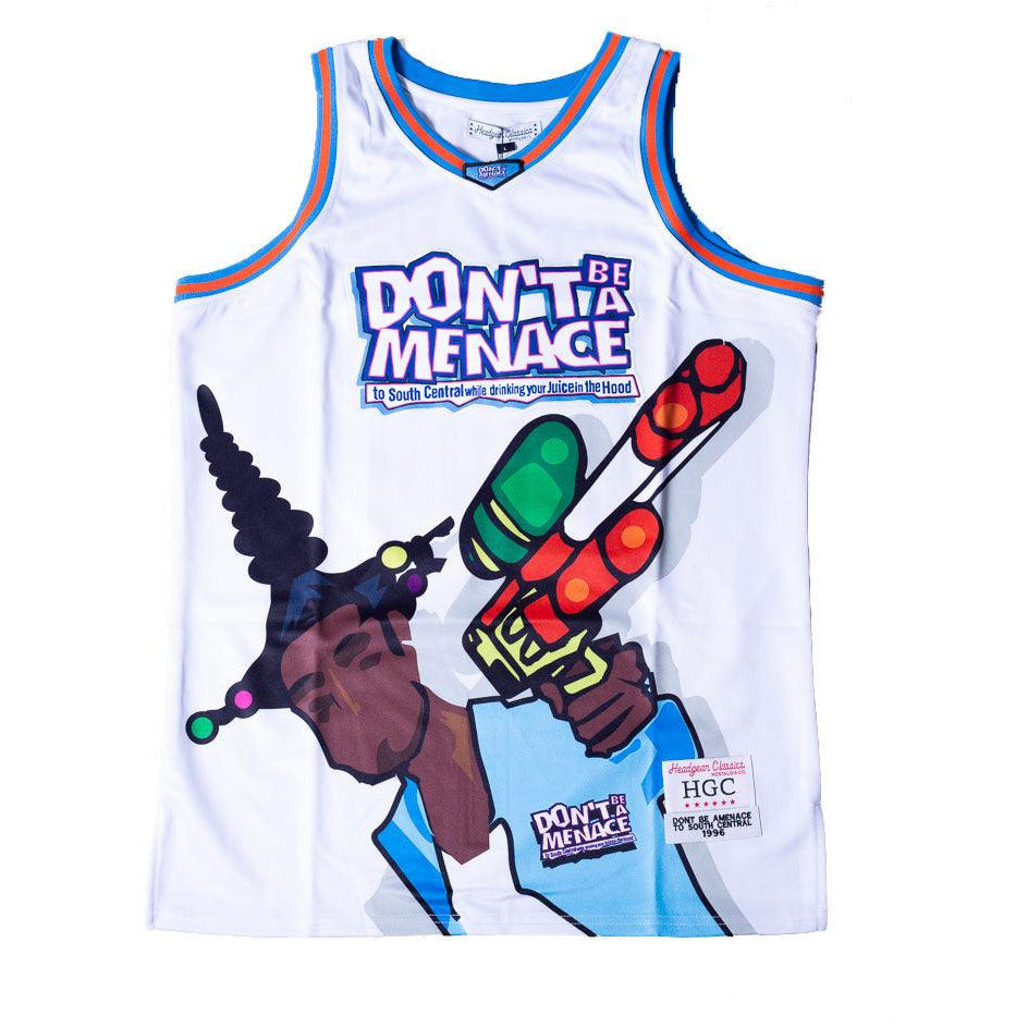 DONT BE A MENACE TO SOUTH CENTRAL JERSEY WHITE - Allstarelite.com