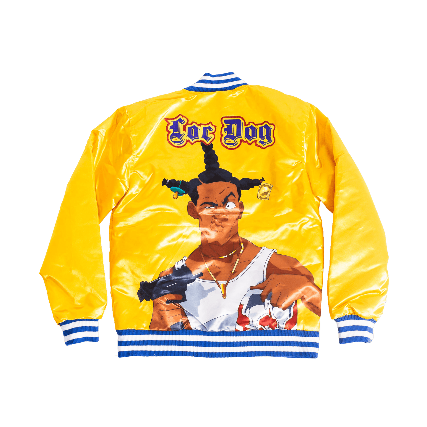 DONT BE A MENCACE SATIN JACKET YELLOW - Allstarelite.com