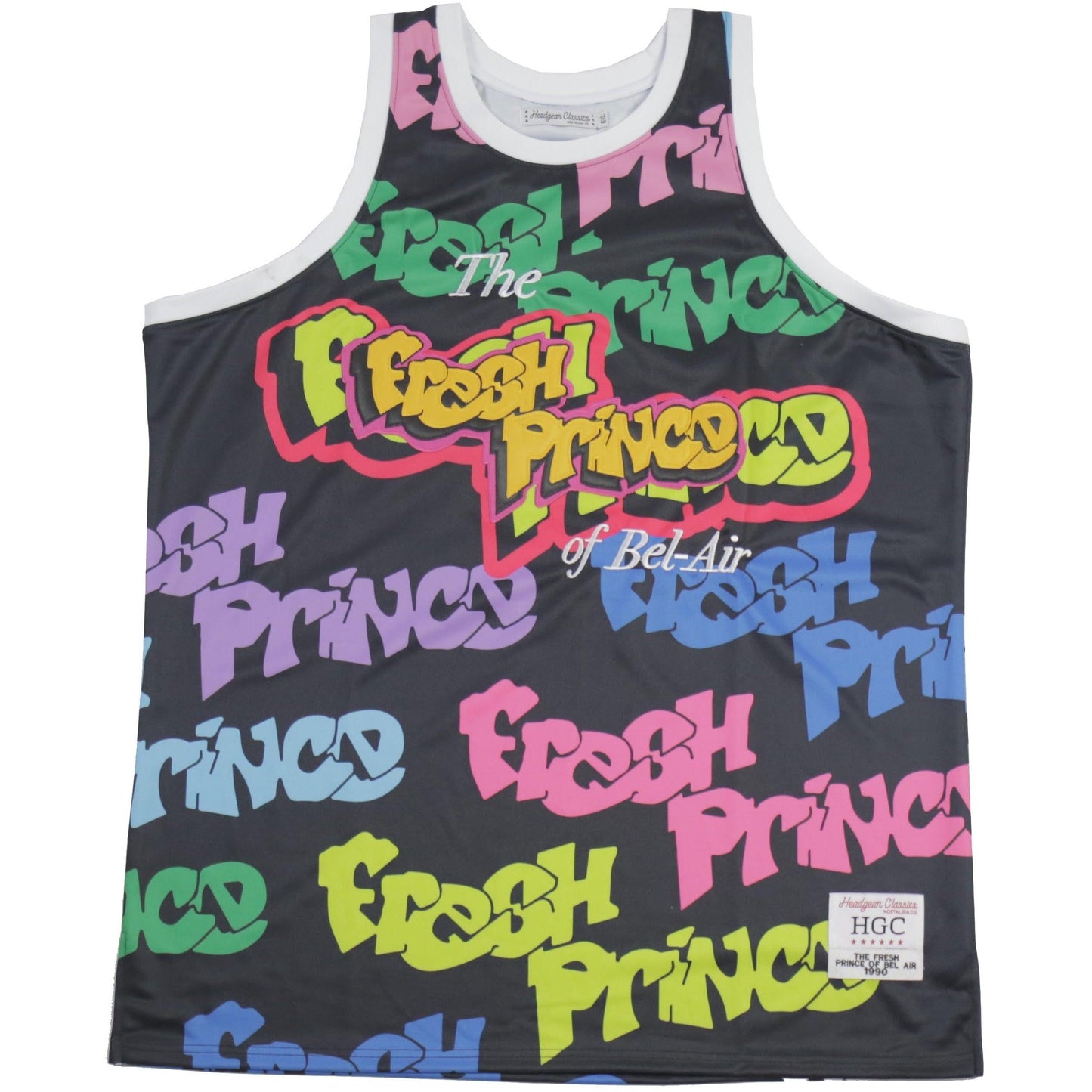 FRESH PRINCE ALL OVER BASKETBALL JERSEY BLACK - Allstarelite.com