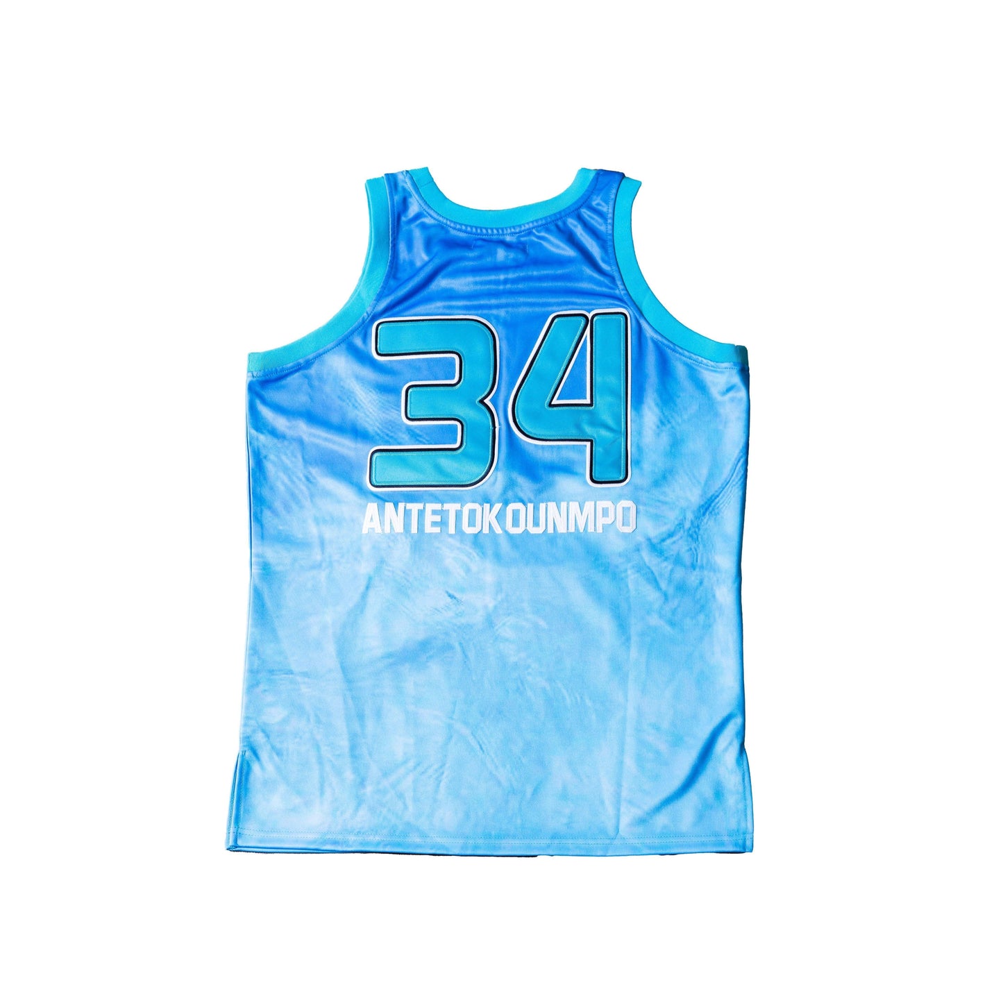 G. ANTETOKOUNMPO ALTERNATE HIGH SCHOOL BASKETBALL JERSEY BLUE - Allstarelite.com