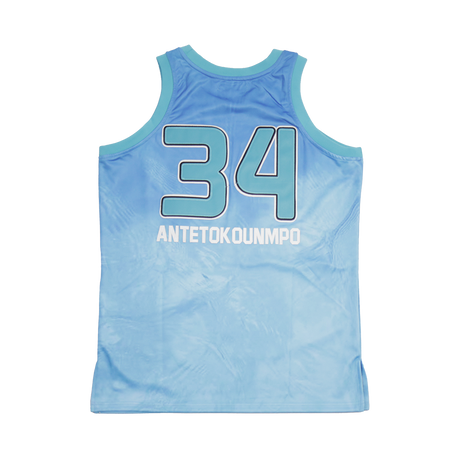 G. ANTETOKOUNMPO YOUTH ALRTERNATE HIGH SCHOOL BASKETBALL JERSEY BLUE - Allstarelite.com