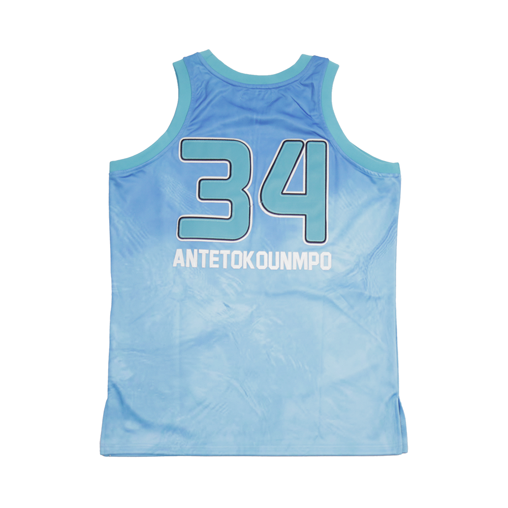G. ANTETOKOUNMPO YOUTH ALRTERNATE HIGH SCHOOL BASKETBALL JERSEY BLUE - Allstarelite.com