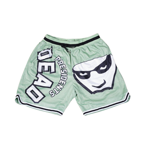 GREEN DEAD PRESIDENTS BASKETBALL SHORTS - Allstarelite.com