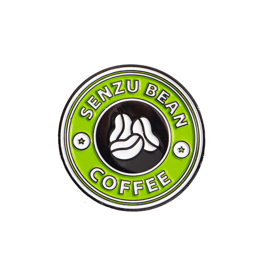 GREEN/BLACK SENZU BEAN PIN - Allstarelite.com